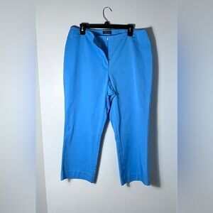 New York & Company Turquoise Blue Capri Pants EXC